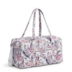 Vera Bradley Women's Cotton Large Travel Duffel Bag, Hummingbird Park, One Size -Vera Bradley Shop 51UvZvr7nVL