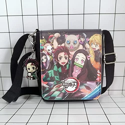 Anime Nezuko Cosplay Messenger Bags & Purse Set Shinobu Shoulder Bags GIft For Anime Fans 4 Anime Nezuko Cosplay Messenger Bags & Purse Set Shinobu Shoulder Bags GIft For Anime Fans - Image 2