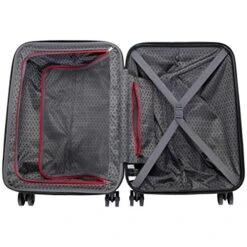 Kenneth Cole Reaction Flying Axis Collection Lightweight Hardside Expandable 8-Wheel Spinner Luggage, Silver, 20-Inch Carry On -Vera Bradley Shop 51VATP4jC2L