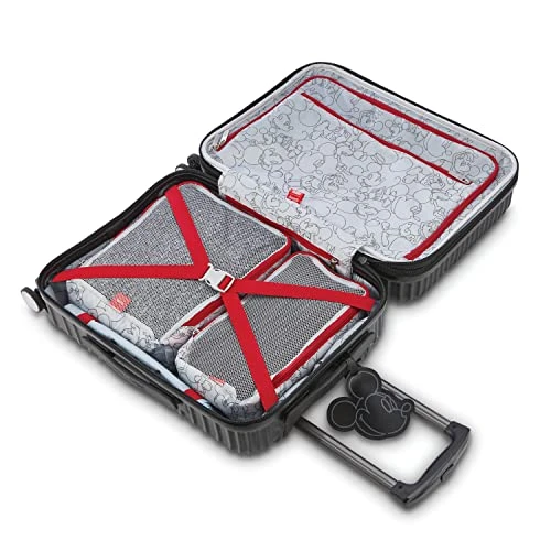 American Tourister Disney Molded Hardside Expandable Luggage With Spinner Wheels, Black, Carry-On 20-Inch 4 American Tourister Disney Molded Hardside Expandable Luggage With Spinner Wheels, Black, Carry-On 20-Inch - Image 2