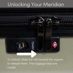 Sherpani Meridian, 22 Inch Travel Hardside Luggage, Durable Hardshell Luggage, Expandable Suitcases With Wheels, Rolling Luggage Carry On, Lightweight Carry On Luggage With Spinner Wheels (Black) -Vera Bradley Shop 51VkjaEFTRL