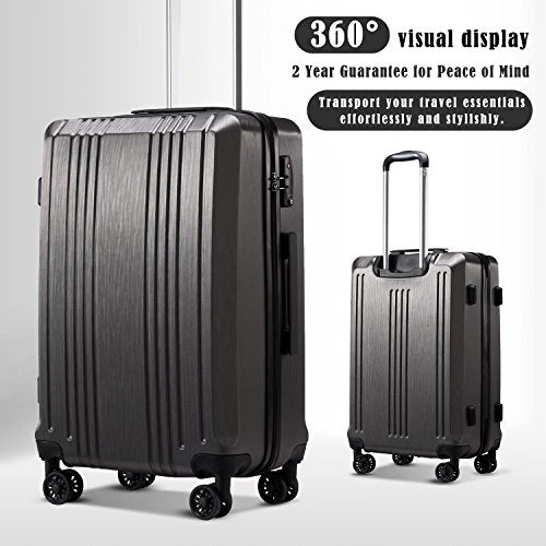 Coolife Luggage Suitcase PC+ABS With TSA Lock Spinner Carry On Hardshell Lightweight 20in 24in 28in (grey, M(24IN)) 9 Coolife Luggage Suitcase PC+ABS With TSA Lock Spinner Carry On Hardshell Lightweight 20in 24in 28in (grey, M(24IN)) - Image 7