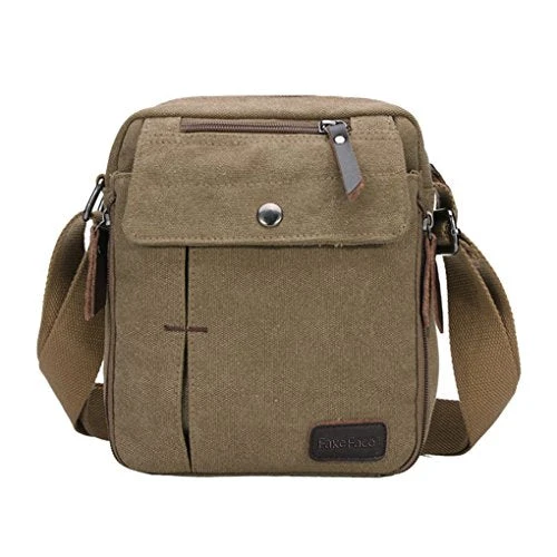 FakeFace Mens Retro Vintage Leisure Outdoor Canvas Messenger Crossbody Everyday Satchel Shoulder 3 FakeFace Mens Retro Vintage Leisure Outdoor Canvas Messenger Crossbody Everyday Satchel Shoulder