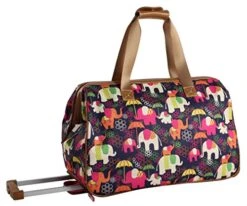 Lily Bloom Luggage Designer Pattern Suitcase Wheeled Duffel Carry On Bag (14in, Elephant Rain) 7 Lily Bloom Luggage Designer Pattern Suitcase Wheeled Duffel Carry On Bag (14in, Elephant Rain) -Vera Bradley Shop 51Wd0qIK5IL