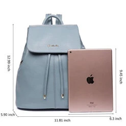 Bostanten Women'S Leather Backpack Purse Travel School Bag Casual Mini Daypack Newblue 15 Bostanten Women'S Leather Backpack Purse Travel School Bag Casual Mini Daypack Newblue -Vera Bradley Shop 51WdNnhEYIL