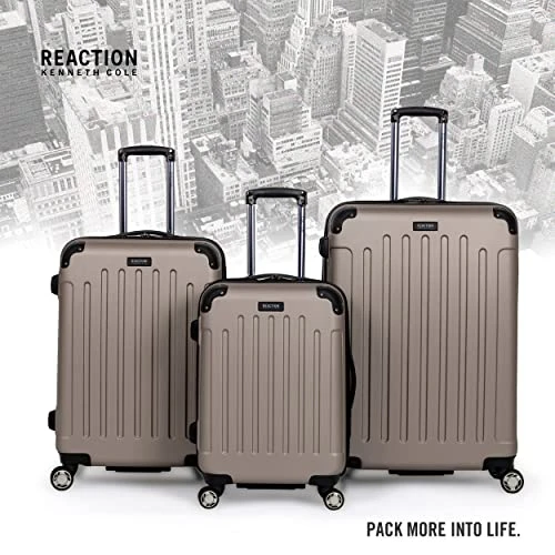 Kenneth Cole Reaction Renegade 28” Check Size Luggage Lightweight Hardside Expandable 8-Wheel Spinner Travel Suitcase, Champagne, Inch 4 Kenneth Cole Reaction Renegade 28” Check Size Luggage Lightweight Hardside Expandable 8-Wheel Spinner Travel Suitcase, Champagne, Inch - Image 2