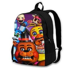 Koiidisa Five Nights At Freddy's 3D Printed Pattern Backpack Travel Bags School Laptop Bookbag,Lightweight Multi-Function And Water Resistant