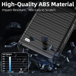 BEOW Expandable Luggage Sets Clearance 3 Piece Hardshell Lightweight PC+ABS Suitcase Spinner Wheels TSA Lock Black 12 BEOW Expandable Luggage Sets Clearance 3 Piece Hardshell Lightweight PC+ABS Suitcase Spinner Wheels TSA Lock Black -Vera Bradley Shop 51XleVqCv0L