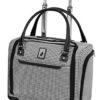 LONDON FOG Cambridge II 15-Inch 8 Wheel Under Seat Bag, Black White Houndstooth -Vera Bradley Shop 51Xsegnr4tL