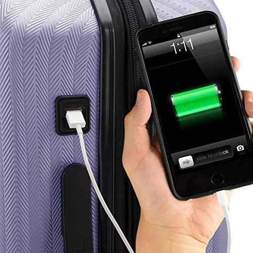 Traveler's Choice Dana Point Hardside Expandable Luggage Set, Lavender, 3-Piece 4 Traveler's Choice Dana Point Hardside Expandable Luggage Set, Lavender, 3-Piece - Image 2