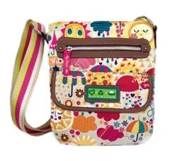 Lily Bloom Crossbody Bag, Eco Friendly, Spring Showers