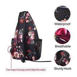 MOSISO Sling Backpack,Travel Hiking Daypack Cottonrose Crossbody Shoulder Bag, Black 11 MOSISO Sling Backpack,Travel Hiking Daypack Cottonrose Crossbody Shoulder Bag, Black -Vera Bradley Shop 51YS33jWQKL