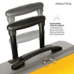 Nautica Hardside Carry On Luggage - 20 Inch Spinner Wheels Suitcase Lightweight Rolling Travel Bag For Under Seat, Yellow/Silver 15 Nautica Hardside Carry On Luggage - 20 Inch Spinner Wheels Suitcase Lightweight Rolling Travel Bag For Under Seat, Yellow/Silver -Vera Bradley Shop 51YXv 2Bj Q9L