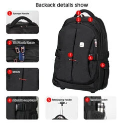 19” Rolling Carry-On Luggage Travel Duffel Bag For Men,Tsa Checkpoint Friendly Wheeled Backpack, 14 19” Rolling Carry-On Luggage Travel Duffel Bag For Men,Tsa Checkpoint Friendly Wheeled Backpack, -Vera Bradley Shop 51YogjuD4TL