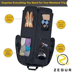 ZEGUR Suit Carry On Garment Bag For Travel & Business Trips With Shoulder Strap -Vera Bradley Shop 51Yr37QgwaL
