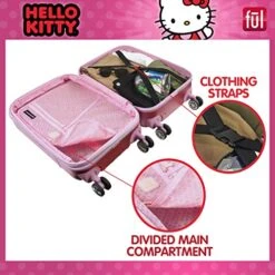 Ful Hello Kitty 21 Inch Rolling Luggage, Hardshell Carry On Suitcase With Wheels, Pink (HKFL0002AZ-650) -Vera Bradley Shop 51YzbZs u3L