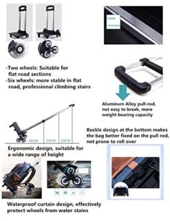 C-Xka Nylon Rolling Backpack Carry-On Luggage Travel Duffel Bag Wheeled Book Bag Detachable Dual 13 C-Xka Nylon Rolling Backpack Carry-On Luggage Travel Duffel Bag Wheeled Book Bag Detachable Dual -Vera Bradley Shop 51Z539SHCqL