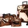 Vue Metallic Lightweight Spinner Carry On Luggage 3pc Carry On Set W/ 22" Luggage, Duffel Bag & Cosmetic Bag (Rose Gold) 2 Vue Metallic Lightweight Spinner Carry On Luggage 3pc Carry On Set W/ 22" Luggage, Duffel Bag & Cosmetic Bag (Rose Gold) -Vera Bradley Shop 51ZRCENTYcL