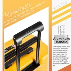 Coolife Luggage 3 Piece Sets PC+ABS Spinner Suitcase Carry On Fashion (Dark Green, One_Size) -Vera Bradley Shop 51 jGicfywL