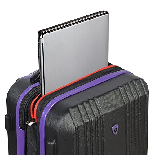 Olympia Apache Ii 21" Carry-on Spinner, BLACK+PURPLE, One Size 4 Olympia Apache Ii 21" Carry-on Spinner, BLACK+PURPLE, One Size - Image 2