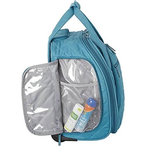 Delsey Paris Delsey Quilted Rolling Underseat Bag For Carry-On Fits Overhead & Under Airline Seat - (Purple) 8 Delsey Paris Delsey Quilted Rolling Underseat Bag For Carry-On Fits Overhead & Under Airline Seat - (Purple) - Image 6