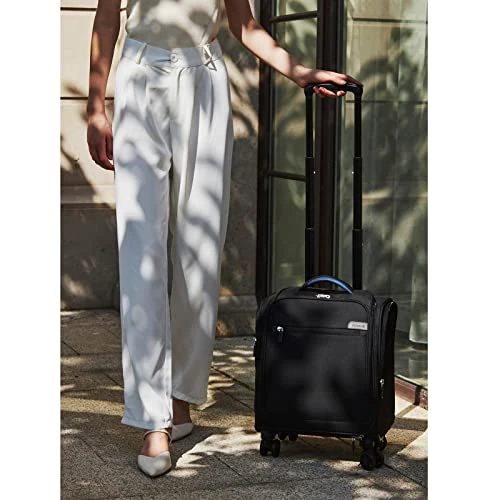 VERAGE Carry On Underseat Luggage With Wheels & USB Port, Wheeled Spinner Bag Carry-on Luggages For Airlines, Lightweight Suitcase Men Women, Pilots And Crew (14-Inch Compact) 5 VERAGE Carry On Underseat Luggage With Wheels & USB Port, Wheeled Spinner Bag Carry-on Luggages For Airlines, Lightweight Suitcase Men Women, Pilots And Crew (14-Inch Compact) - Image 3