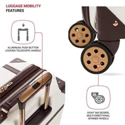 SwissGear 7739 Trunk, Hardside Spinner Luggage (White, Checked-Large 26 Inch) 19 SwissGear 7739 Trunk, Hardside Spinner Luggage (White, Checked-Large 26 Inch) -Vera Bradley Shop 51bL1M6OzrL