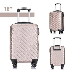 4PC 18-28 Inch Hardshell Luggage ABS Luggages Sets With Spinner Wheels Hard Shell Spinner Carry On Suitcase (Champagne Gold, 4 PCS) -Vera Bradley Shop 51bREl s99L