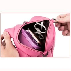 Pinky Family Cute Cat Ear Kids Handbags Candy Color Crossbody Bags Pu Leather Shoulder Bags (Pink) -Vera Bradley Shop 51bxQbiCCaL