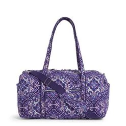 Vera Bradley Women's Cotton Medium Travel Duffel Bag, Regal Rosette, One Size -Vera Bradley Shop 51cM2kJ5ObL