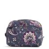 Vera Bradley Women's Signature Cotton Medium Cosmetic Makeup Organizer Bag, Felicity Paisley, One Size -Vera Bradley Shop 51cRswdOnUL