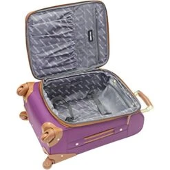 Steve Madden Designer Luggage Collection - Expandable 24 Inch Softside Bag - Durable Mid-sized Lightweight Checked Suitcase With 4-Rolling Spinner Wheels (Global Purple) 12 Steve Madden Designer Luggage Collection - Expandable 24 Inch Softside Bag - Durable Mid-sized Lightweight Checked Suitcase With 4-Rolling Spinner Wheels (Global Purple) -Vera Bradley Shop 51cZuhAiDxL