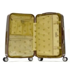 Olympia Luggage King Sejong Art Series 25 Inch Mid-size Rolling Case, Khaki, One Size -Vera Bradley Shop 51c 2B2FJ esL