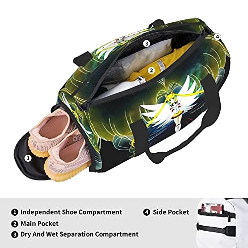 Anime Sai-lor Mo-on Sports Gym Bag With Wet Pocket & Shoes Compartment, Travel Duffel Bag Workout Bag For Men And Women 7 Anime Sai-lor Mo-on Sports Gym Bag With Wet Pocket & Shoes Compartment, Travel Duffel Bag Workout Bag For Men And Women - Image 5