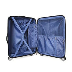 Carry On Luggage With Spinner Wheels And Integrated Weight Scale Built In TSA Lock Hard Shell Lightweight PC 20 Inch Rolling Travel Suitcase Small Cabin -Vera Bradley Shop 51dhwCGfTpL