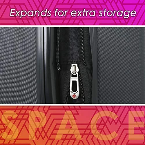 Travelers Club Chicago Hardside Expandable Spinner Luggage, Teal, 20" Carry-On 6 Travelers Club Chicago Hardside Expandable Spinner Luggage, Teal, 20" Carry-On - Image 4