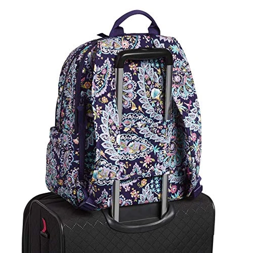 Vera Bradley Women's Signature Cotton Campus Backpack, French Paisley, One Size 6 Vera Bradley Women's Signature Cotton Campus Backpack, French Paisley, One Size - Image 4