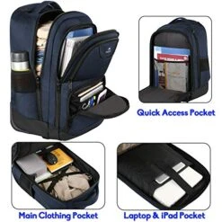 Backpack With Wheels, Travel-friendly Rolling Laptop Backpack For Men Women, MATEIN Freewheel Carry On Luggage Business Bag, Compact College School Student Computer Bag Fit 15.6 Inch Notebook,Blue 14 Backpack With Wheels, Travel-friendly Rolling Laptop Backpack For Men Women, MATEIN Freewheel Carry On Luggage Business Bag, Compact College School Student Computer Bag Fit 15.6 Inch Notebook,Blue -Vera Bradley Shop 51eTm PeXAL