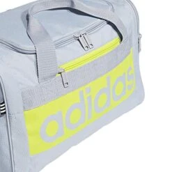 Adidas Court Lite Duffel Bag, Halo Silver/Acid Yellow, One Size -Vera Bradley Shop 51ebNfuua3L