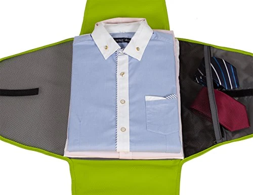 BAGSMART 17" Packing Folder Anti-wrinkle Travel Garment Bag Luggage Organizer, Green 7 BAGSMART 17" Packing Folder Anti-wrinkle Travel Garment Bag Luggage Organizer, Green - Image 5