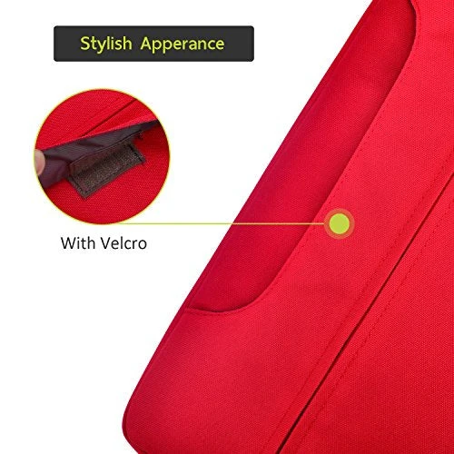 YOUPECK Water Repellent 11-11.6 Inch Laptop Shoulder Bag Compatible MacBook Air 11 12, Surface Pro, Sumsung Tab Polyester Protective Messenger Briefcase Men Women Carrying Handbag Sleeve Case, Red 12 YOUPECK Water Repellent 11-11.6 Inch Laptop Shoulder Bag Compatible MacBook Air 11 12, Surface Pro, Sumsung Tab Polyester Protective Messenger Briefcase Men Women Carrying Handbag Sleeve Case, Red - Image 10