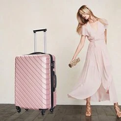4 Piece Luggage Sets,Travel Suitcase Spinner Hardshell Lightweight W/Free Suitcase Cover& Hanger (Rose Gold, 18 20 24 28 Inch) 14 4 Piece Luggage Sets,Travel Suitcase Spinner Hardshell Lightweight W/Free Suitcase Cover& Hanger (Rose Gold, 18 20 24 28 Inch) -Vera Bradley Shop 51fRQu8pYNL bb6728cb 30ac 41e6 8d0b 973e6c7abaa3