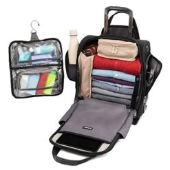 Travelpro Crew Versapack Rolling Underseat Carry-on, Jet Black -Vera Bradley Shop 51fRpqe3KQL