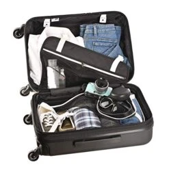 Sherpani Meridian, 22 Inch Travel Hardside Luggage, Durable Hardshell Luggage, Expandable Suitcases With Wheels, Rolling Luggage Carry On, Lightweight Carry On Luggage With Spinner Wheels (Black) -Vera Bradley Shop 51fcuXJopWL