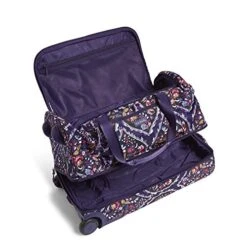 Vera Bradley Women's Duffle Luggage Lighten Up Foldable Duffel Rolling Suitcase, Foxwood Meadow, One Size -Vera Bradley Shop 51fgxHjl6eL