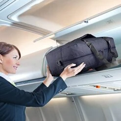 Wandf Foldable Travel Duffel Bag Luggage Sports Gym Water Resistant Nylon (D-Dark Blue With Strap) -Vera Bradley Shop 51fjpxw0A3L