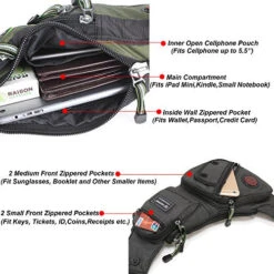 Nicgid Sling Bag Chest Shoulder Backpack Fanny Pack Crossbody Bags For Men(Black) -Vera Bradley Shop 51fpGsOETRL