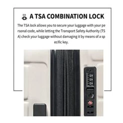 3 Piece Set Luggage Sets Women Men Teens Travel Suitcase With Lightweight TSA Lock Spinner, Home Outdoor Carry On Luggage With 4 Double Silent Wheels Adjustable Handle 20in 24in 28in, White -Vera Bradley Shop 51frV qsDfS