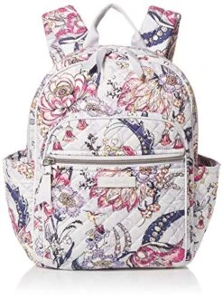 Vera Bradley Cotton Small Backpack, Hummingbird Park