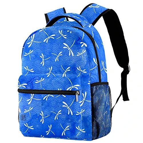 LORVIES Japanese Sashiko Pattern And Dragonflies Daily Bags Backpacks Sports Travel Shoulder Bags 3 LORVIES Japanese Sashiko Pattern And Dragonflies Daily Bags Backpacks Sports Travel Shoulder Bags